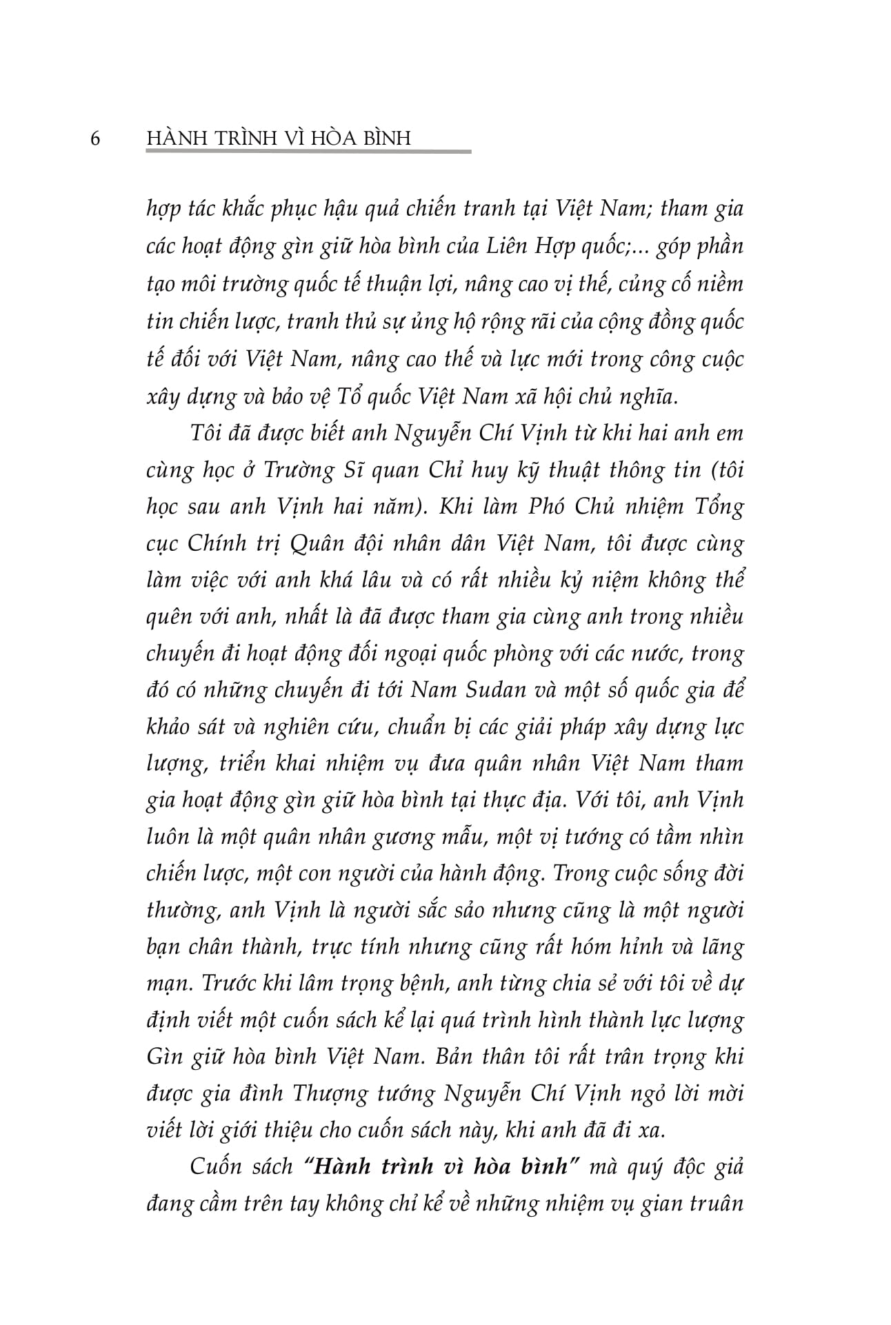 Hanh Trinh Vi Hoa Binh