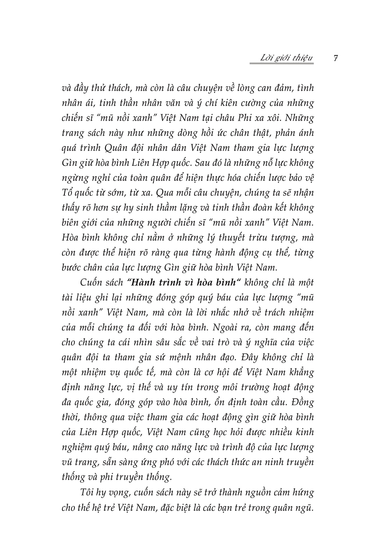 Hanh Trinh Vi Hoa Binh