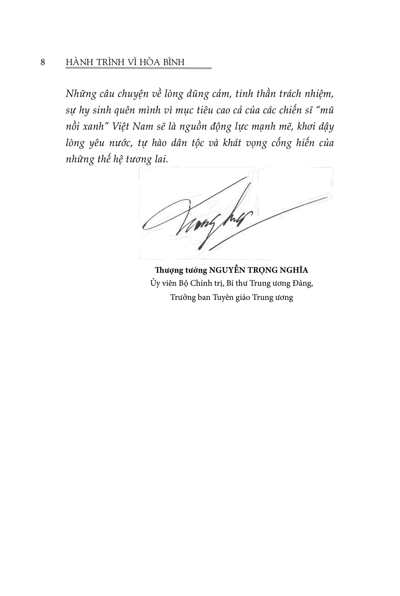 Hanh Trinh Vi Hoa Binh