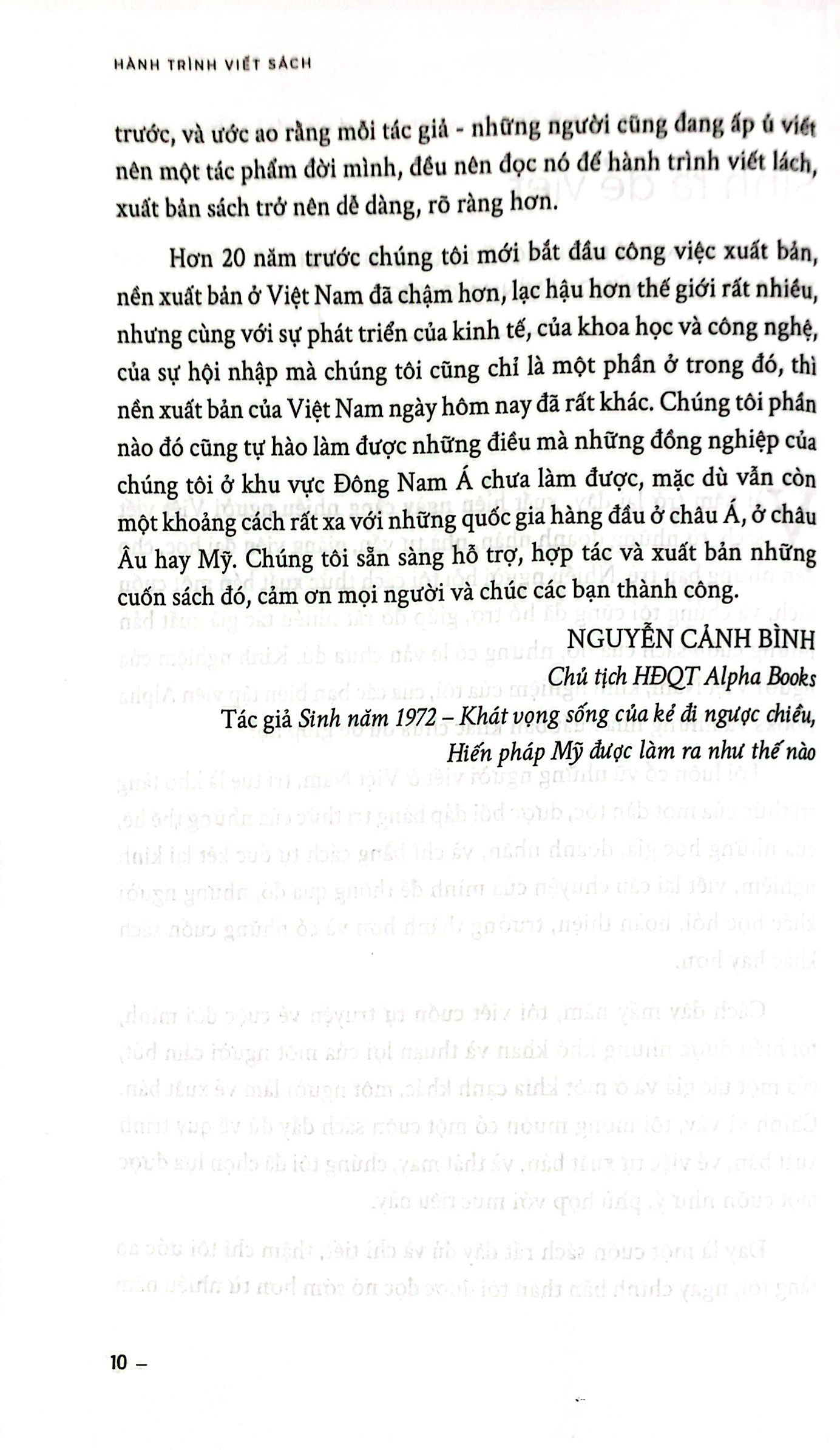 hành trình viết sách