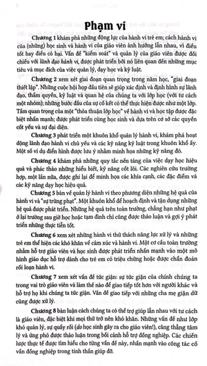 hành vi lớp học - một hướng dẫn thực hành dạy học, quản lý hành vi và hỗ trợ đồng nghiệp hiệu quả