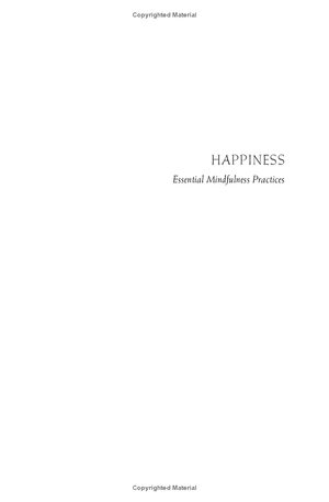 happiness - essential mindfulness practices
