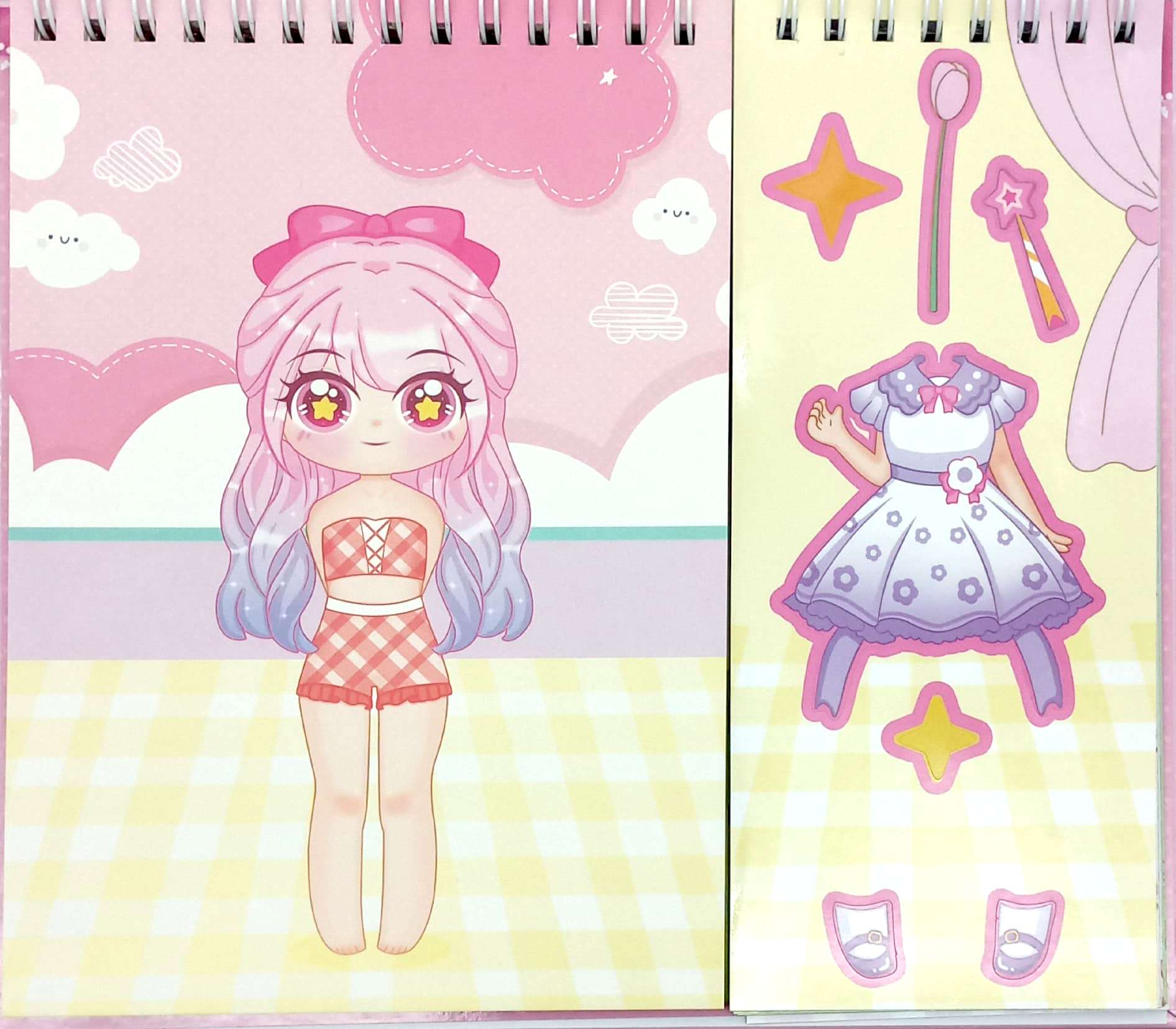 Happy Fashion Show - Cong Chua Kawaii - Hoc Vien Thoi Trang - Sticker Boc Dan Sang Tao