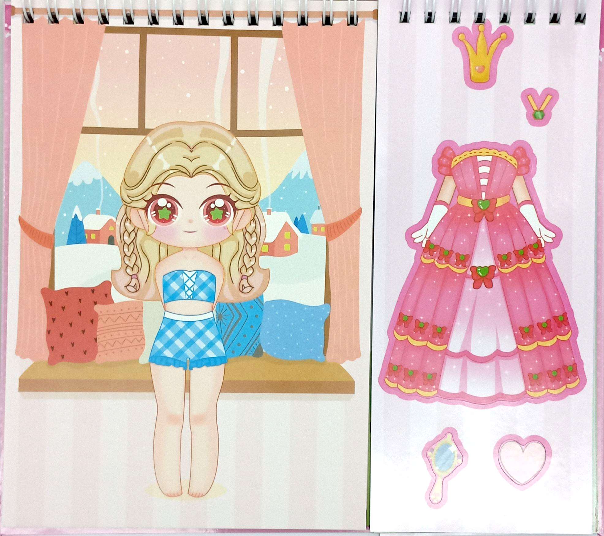 Happy Fashion Show - Cong Chua Kawaii - Hoc Vien Thoi Trang - Sticker Boc Dan Sang Tao