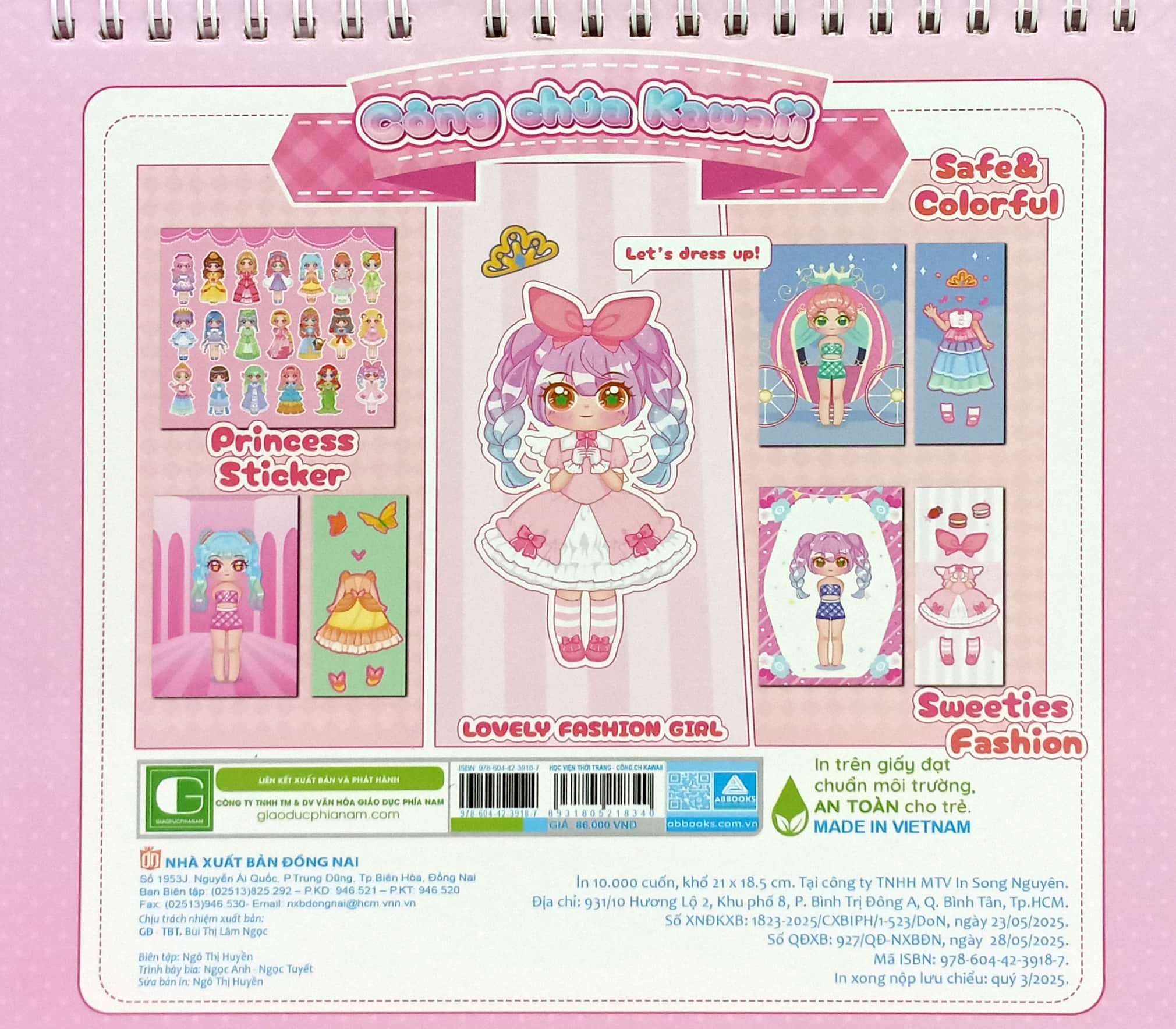 Happy Fashion Show - Cong Chua Kawaii - Hoc Vien Thoi Trang - Sticker Boc Dan Sang Tao