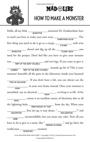 happy howl-o-ween mad libs: world's greatest word game