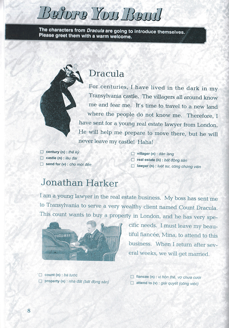 happy reader - dracula - bá tước dracula kèm cd