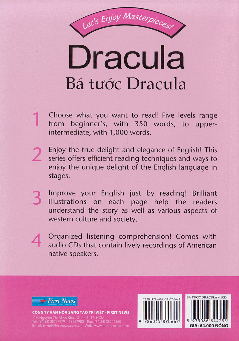 happy reader - dracula - bá tước dracula kèm cd
