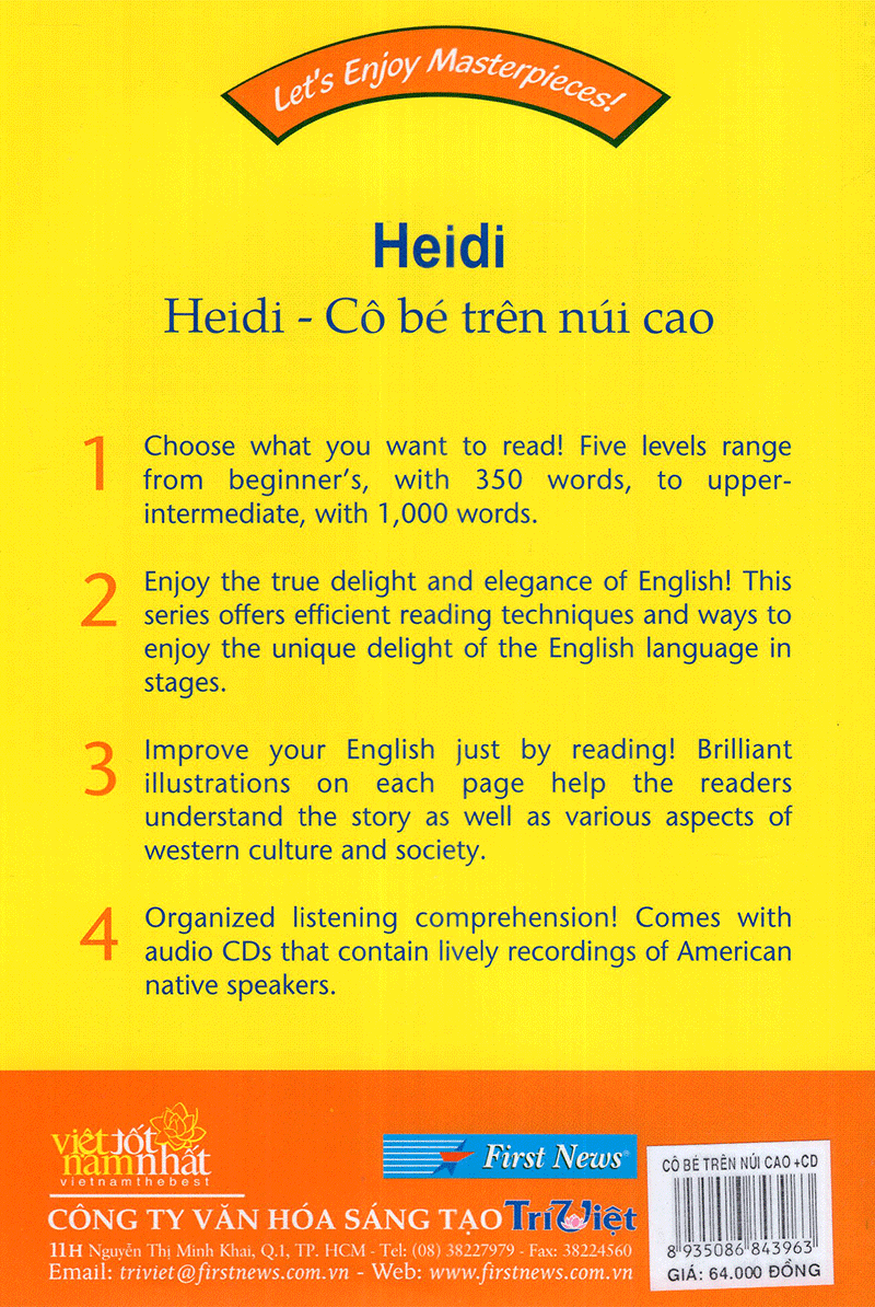 happy reader - heidi - cô bé trên núi cao