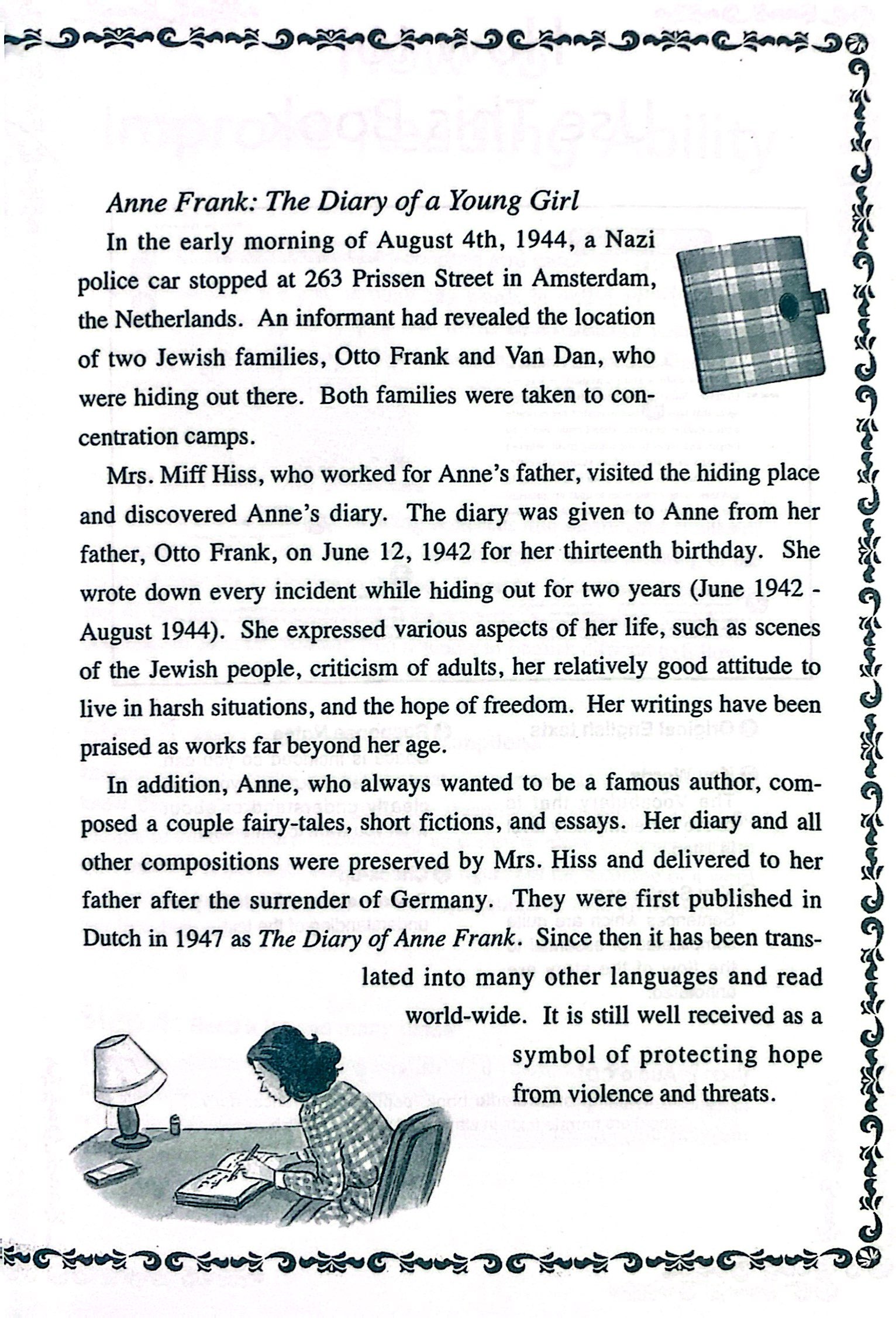 happy reader - nhật ký anne frank (kèm cd)