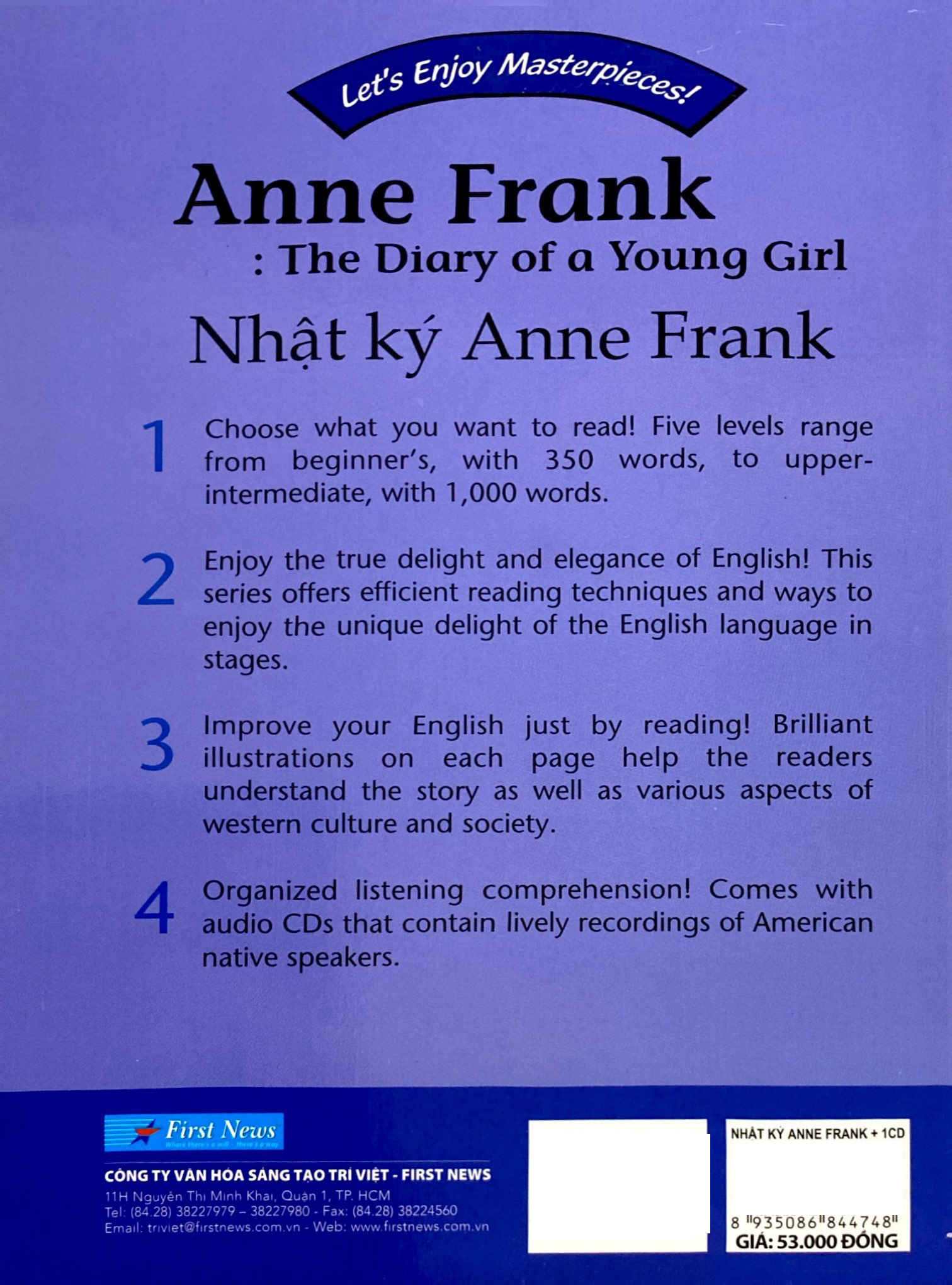 happy reader - nhật ký anne frank (kèm cd)