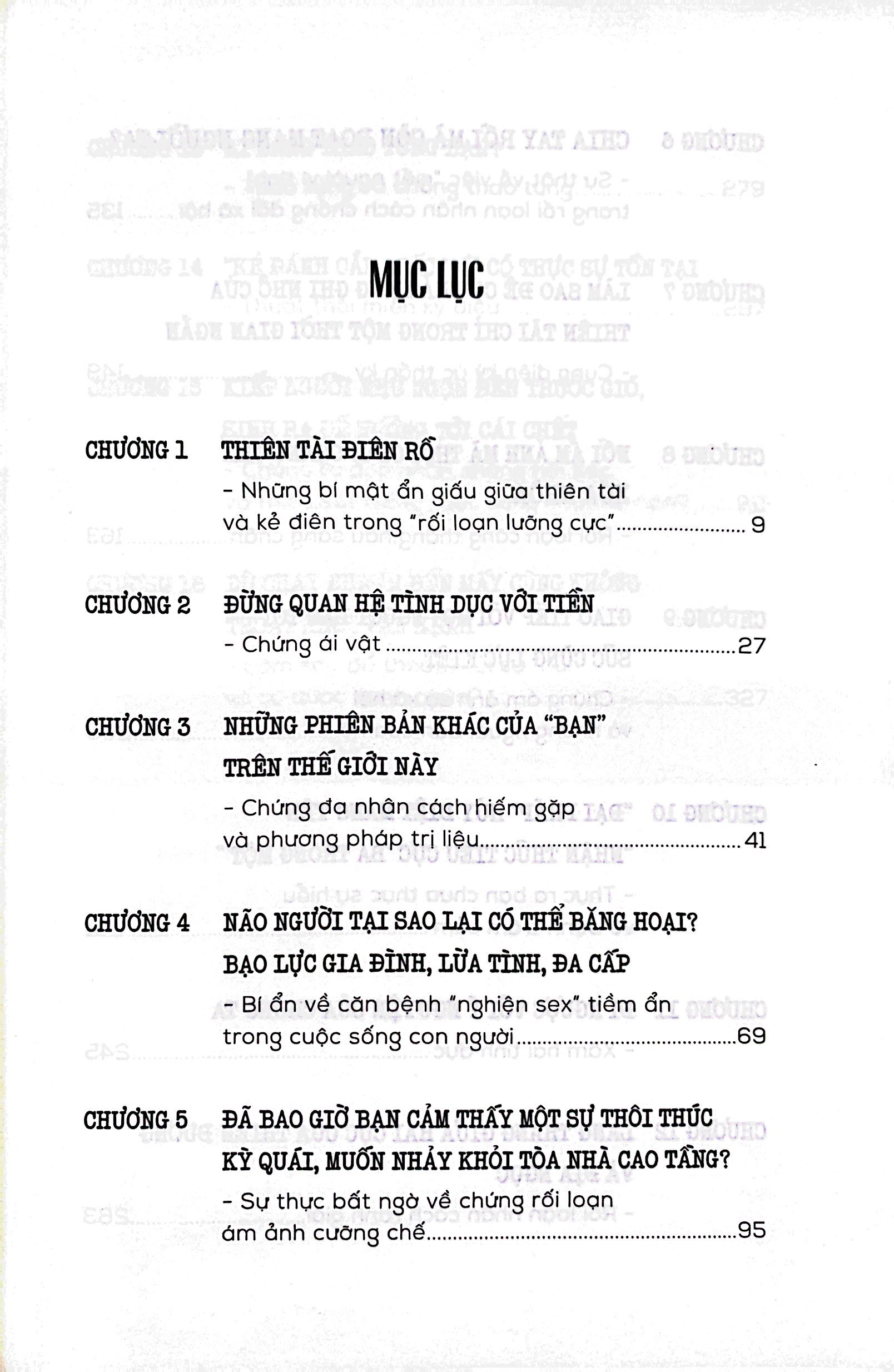 hardcore psychology - con quái vật trong tâm trí - những ca bệnh tâm lý oái oăm
