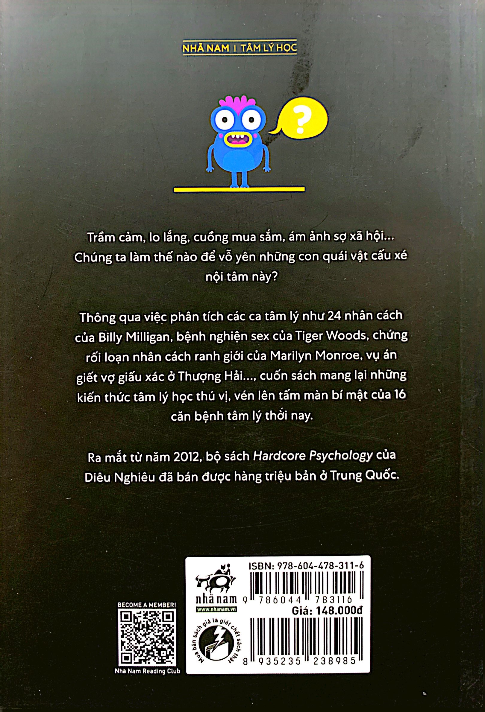 hardcore psychology - con quái vật trong tâm trí - những ca bệnh tâm lý oái oăm