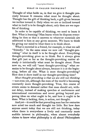 harper perennial modern thought - what is called thinking?