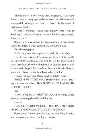 harry potter and the chamber of secrets