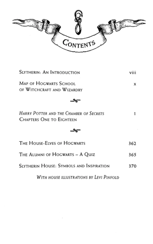 harry potter and the chamber of secrets – slytherin edition (hardback)