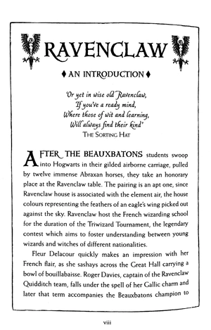 harry potter and the goblet of fire - ravenclaw edition