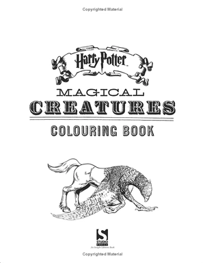 harry potter magical creatures colouring book 2