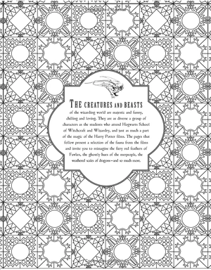 harry potter magical creatures colouring book 2