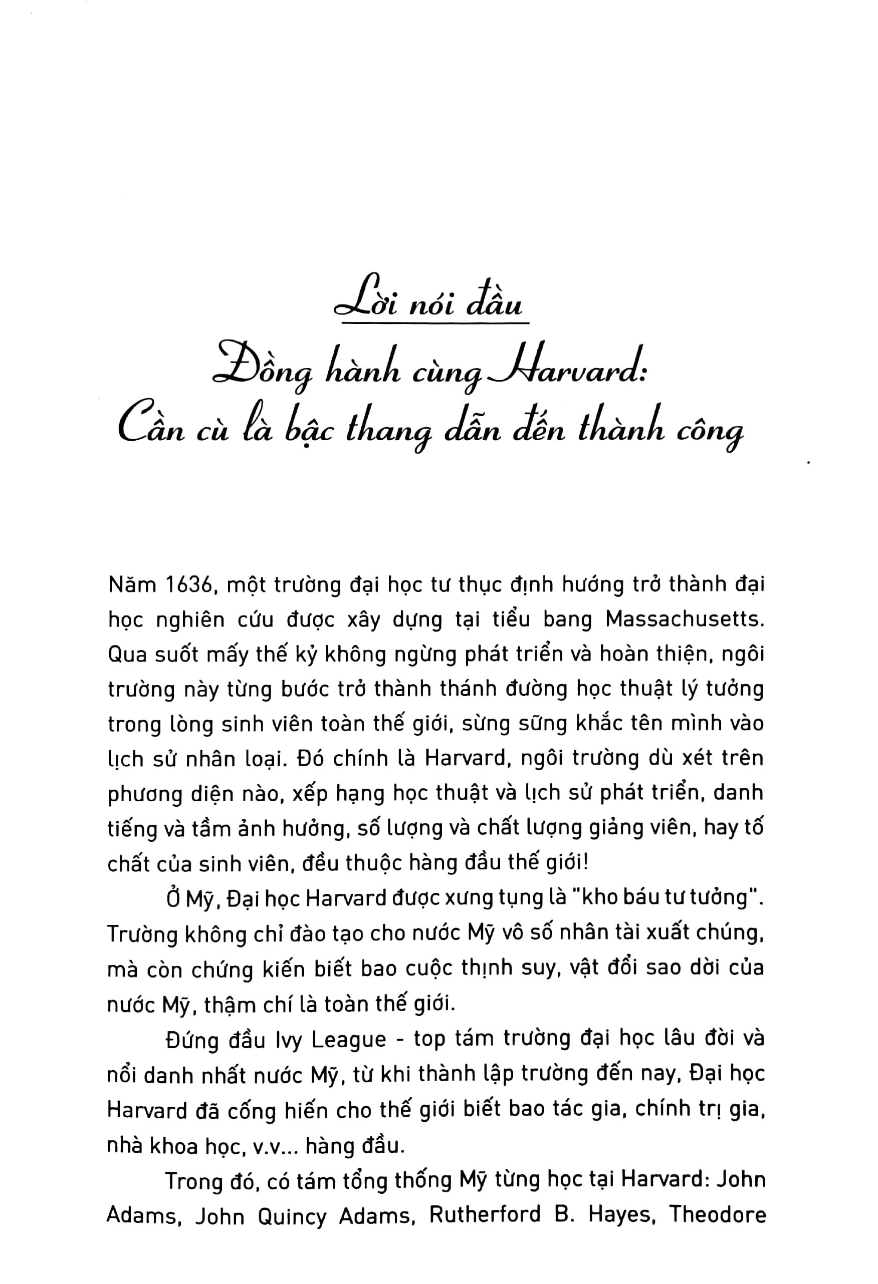 harvard bốn rưỡi sáng - bí kíp thành công của harvard dành cho bạn trẻ