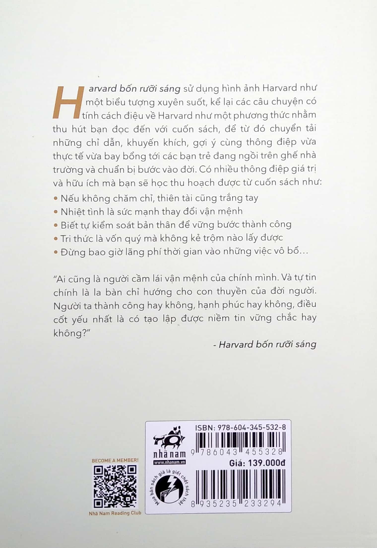 harvard bốn rưỡi sáng - bí kíp thành công của harvard dành cho bạn trẻ