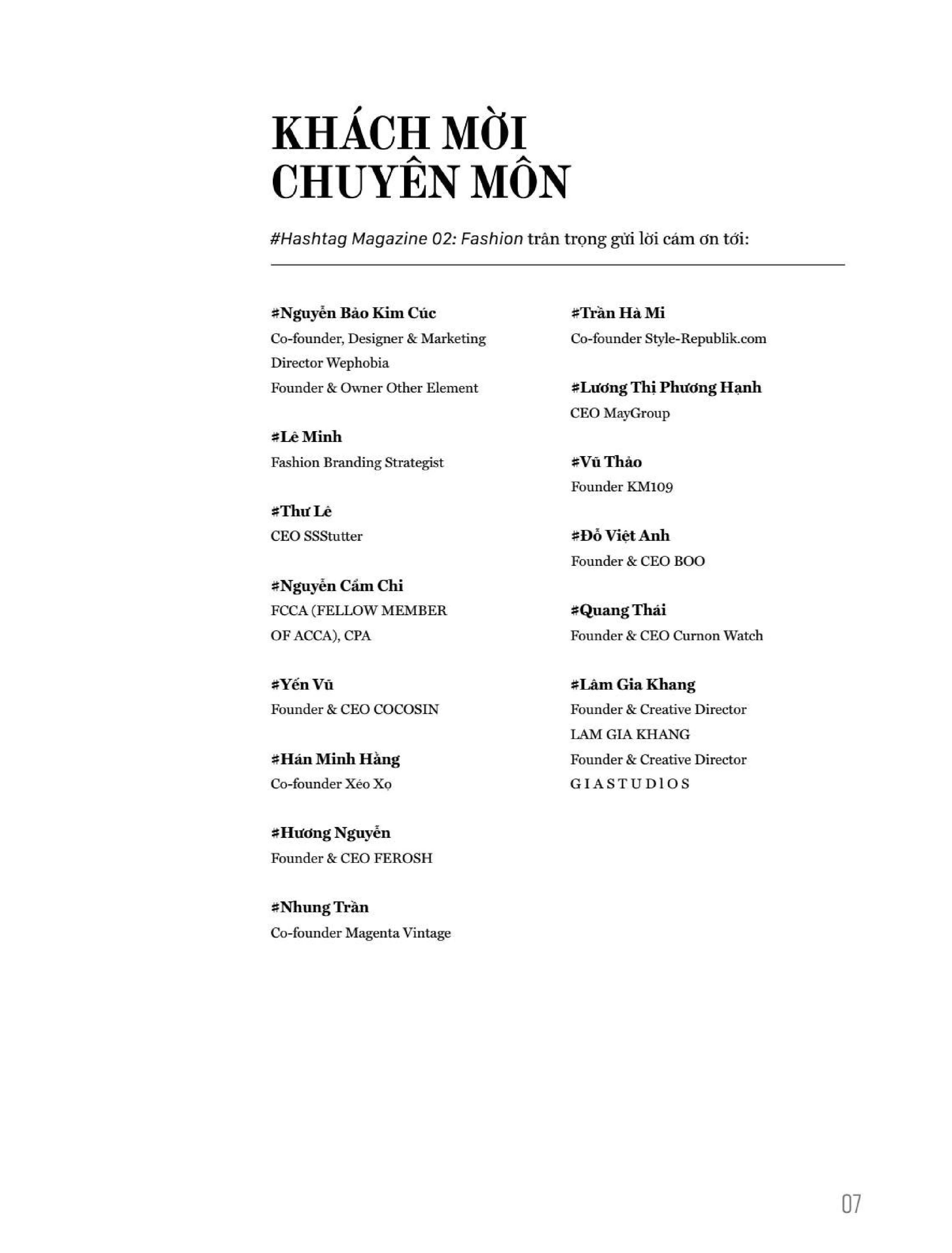 hashtag #02: fashion - kinh doanh thời trang tại thị trường việt nam