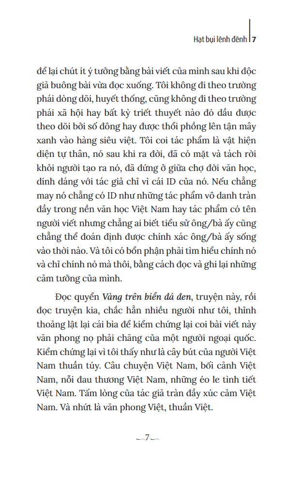 hạt bụi lênh đênh