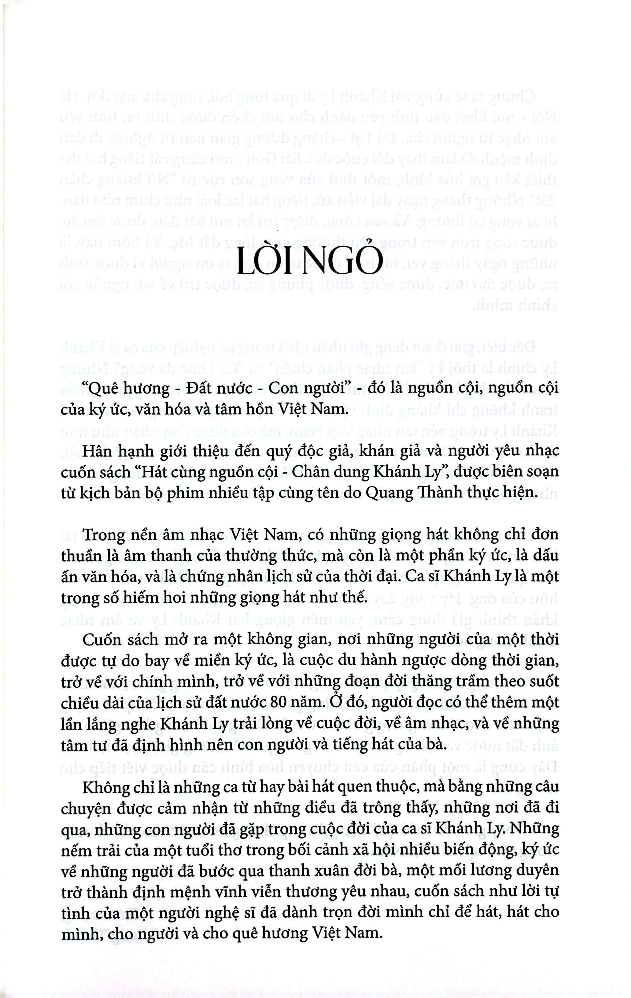 Hát Cùng Nguồn Cội - Chân Dung Khánh Ly
