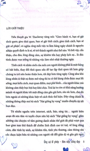 hạt giống hy vọng - ứng xử lễ phép, rèn nếp sống đẹp