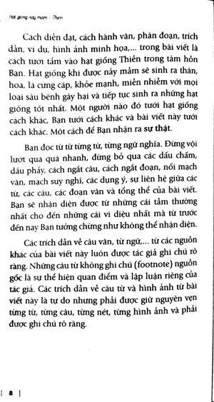 hạt giống nảy mầm - thiền