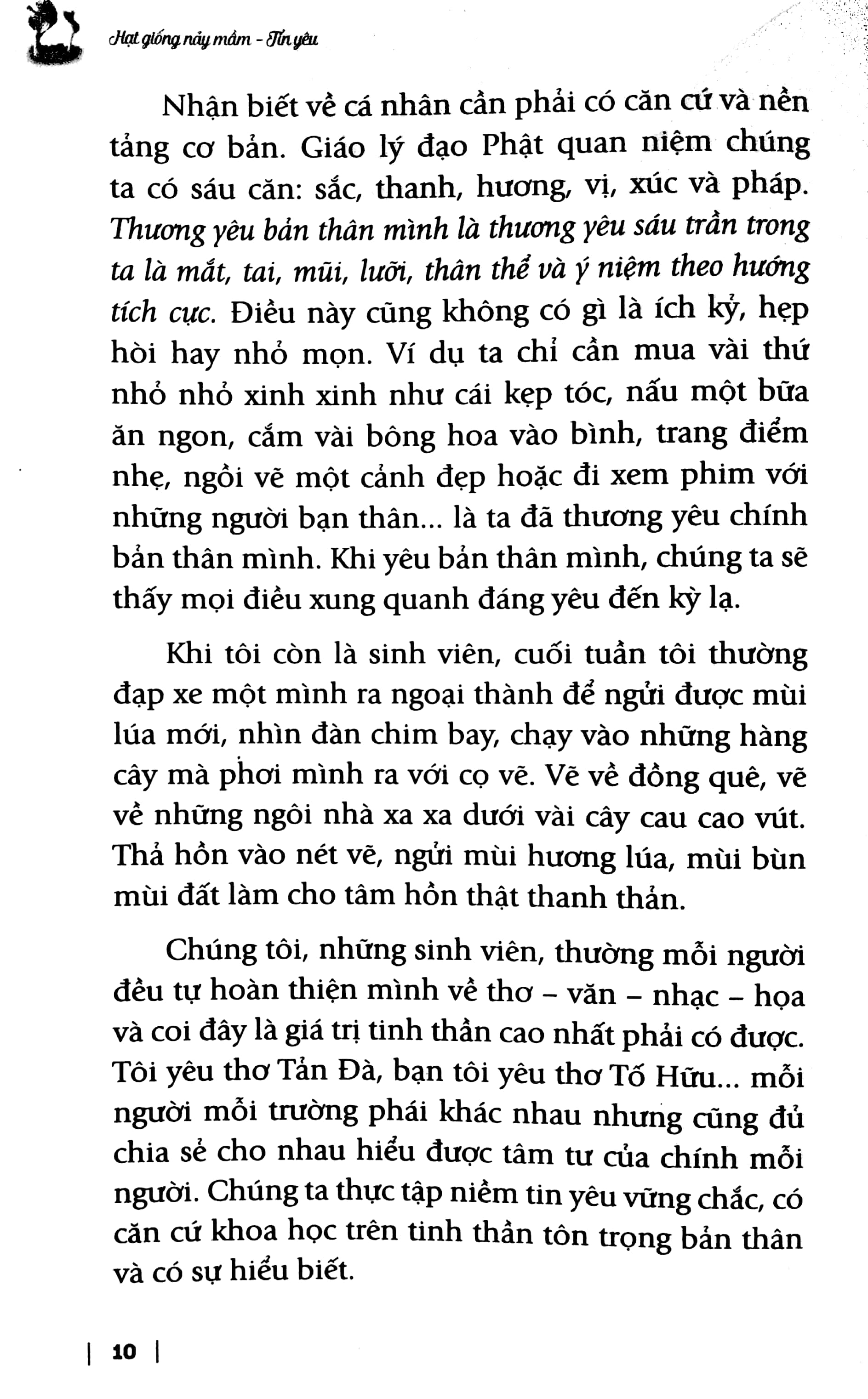 hạt giống nảy mầm - tin yêu