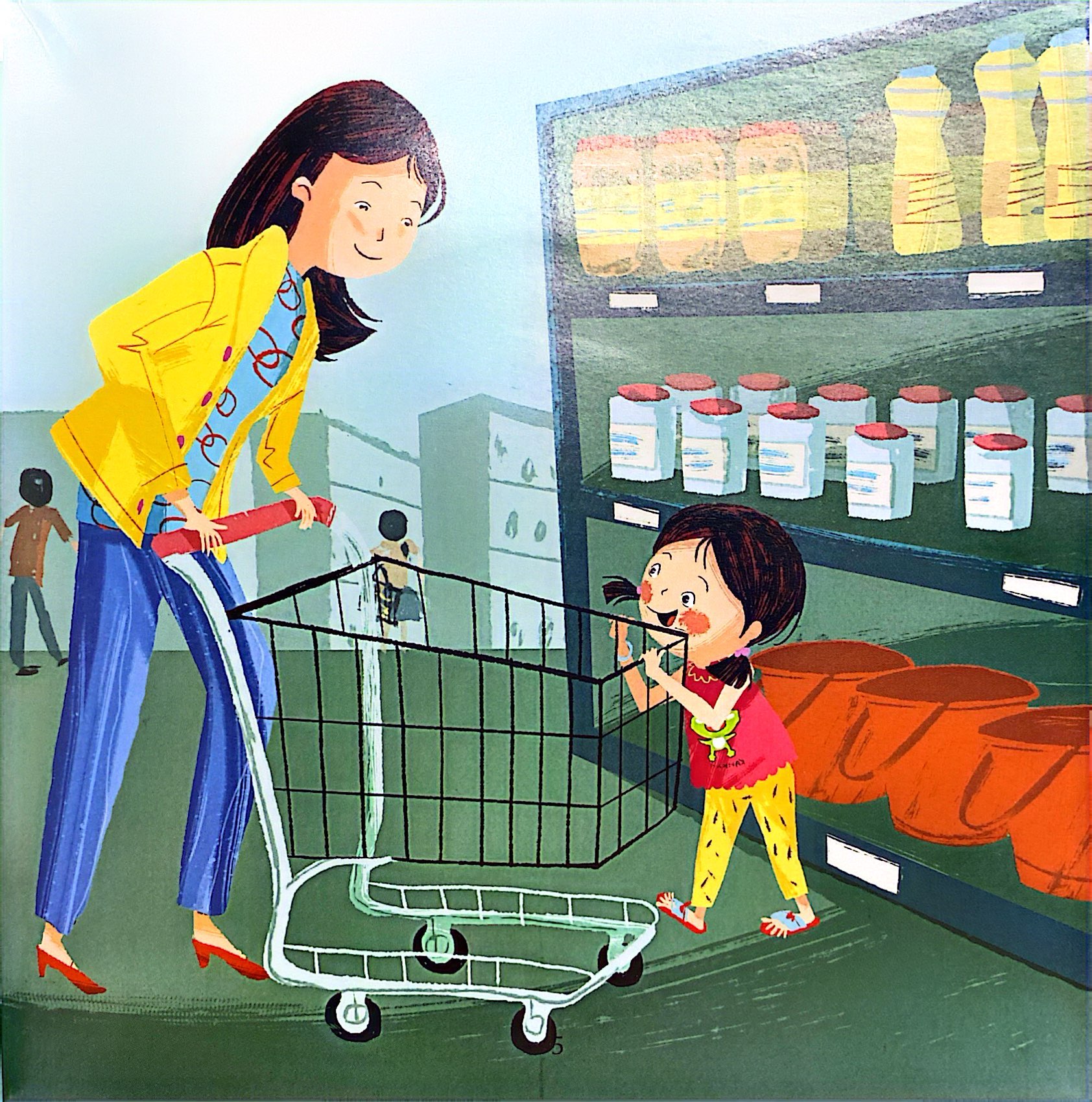 hạt giống tâm hồn - bộ kỹ năng cho trẻ từ 1-6 tuổi - bé nấm đi siêu thị (tái bản 2024)