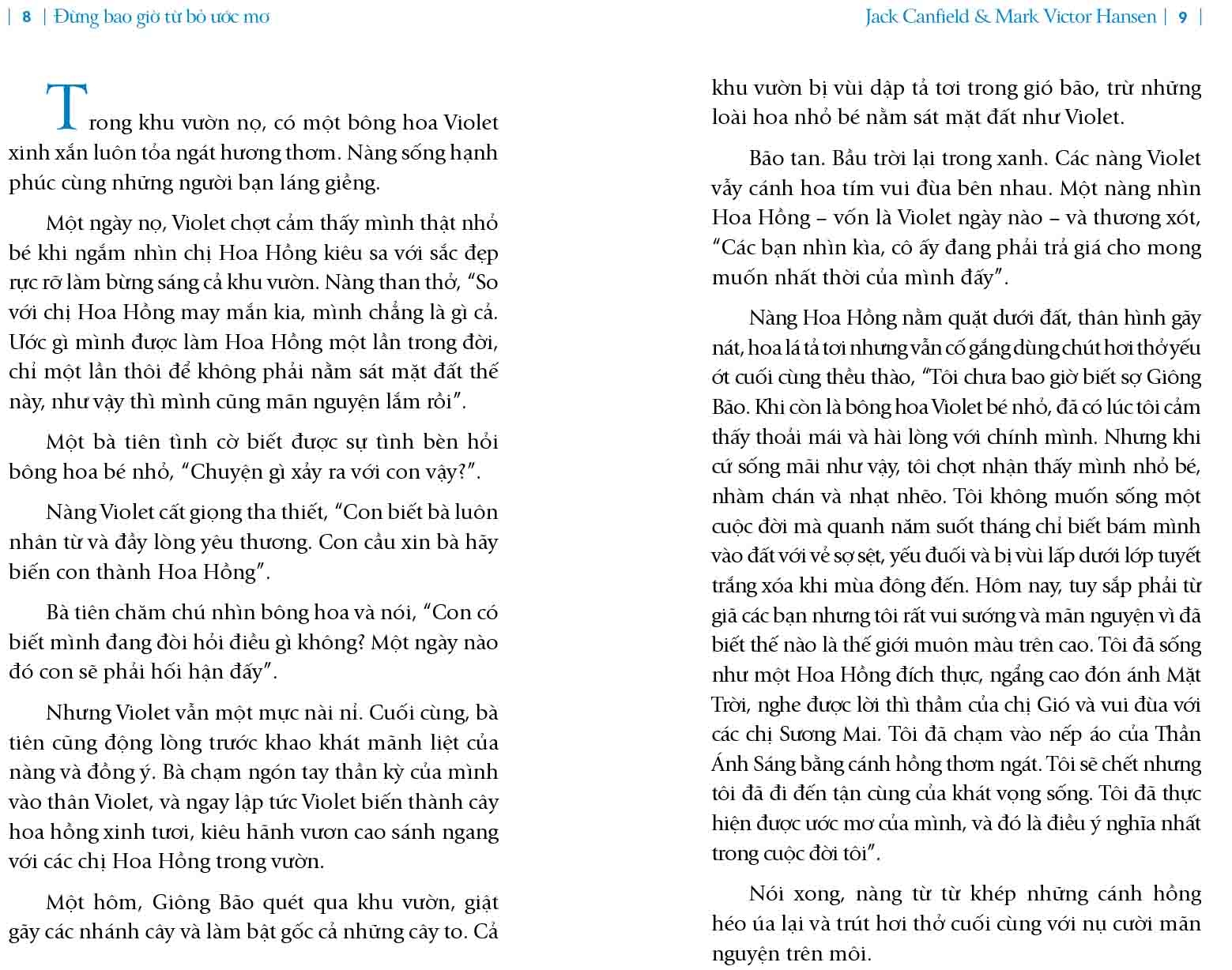 hạt giống tâm hồn - đừng bao giờ từ bỏ ước mơ