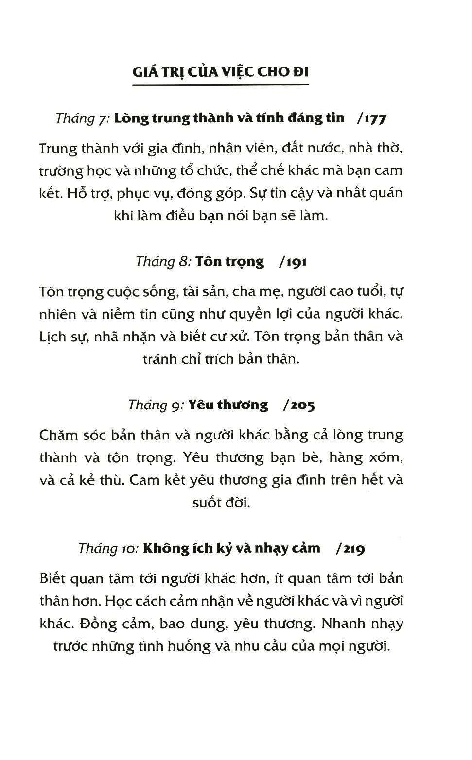 hạt giống tốt lành để con trưởng thành