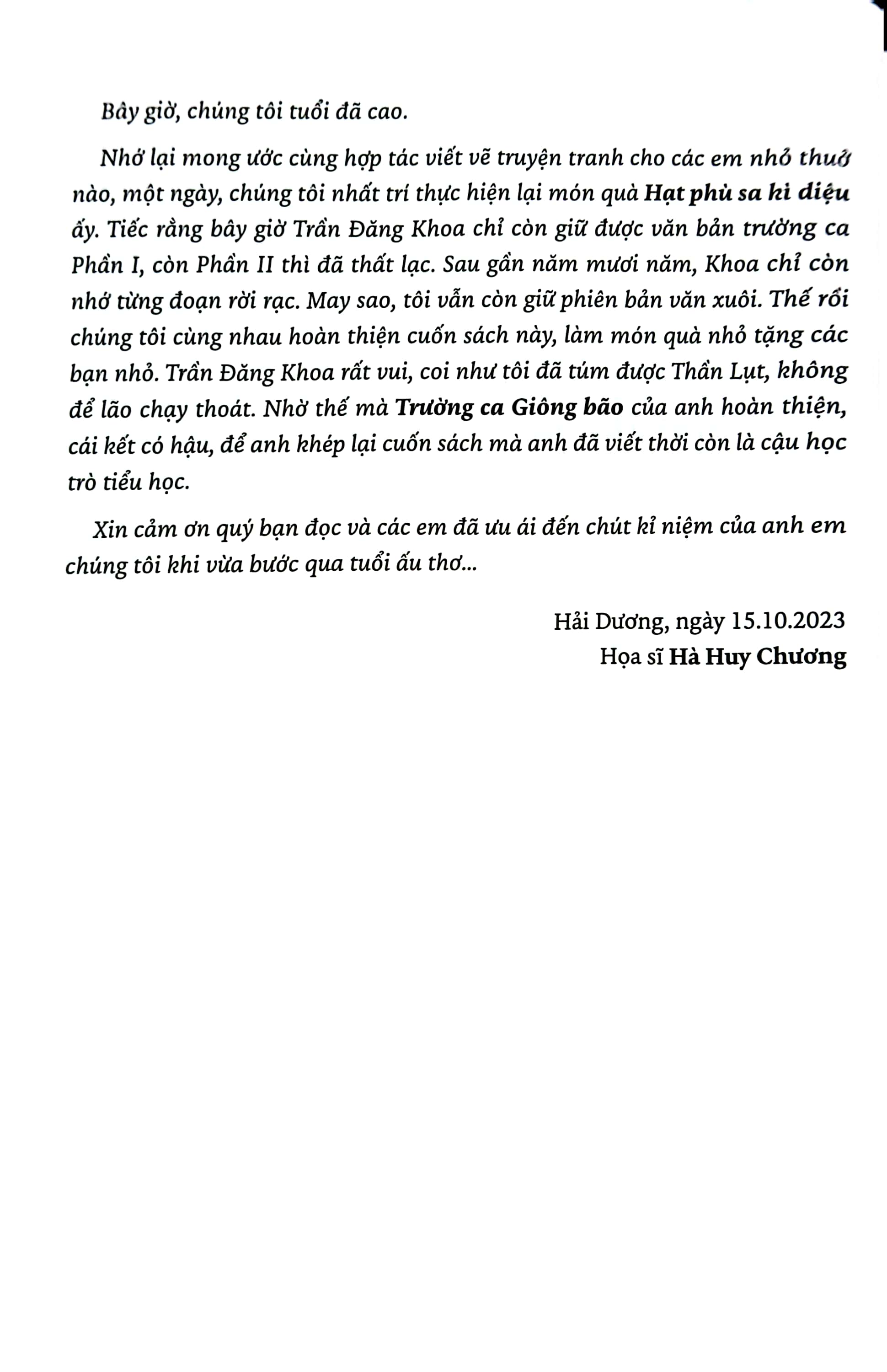 hạt phù sa kì diệu