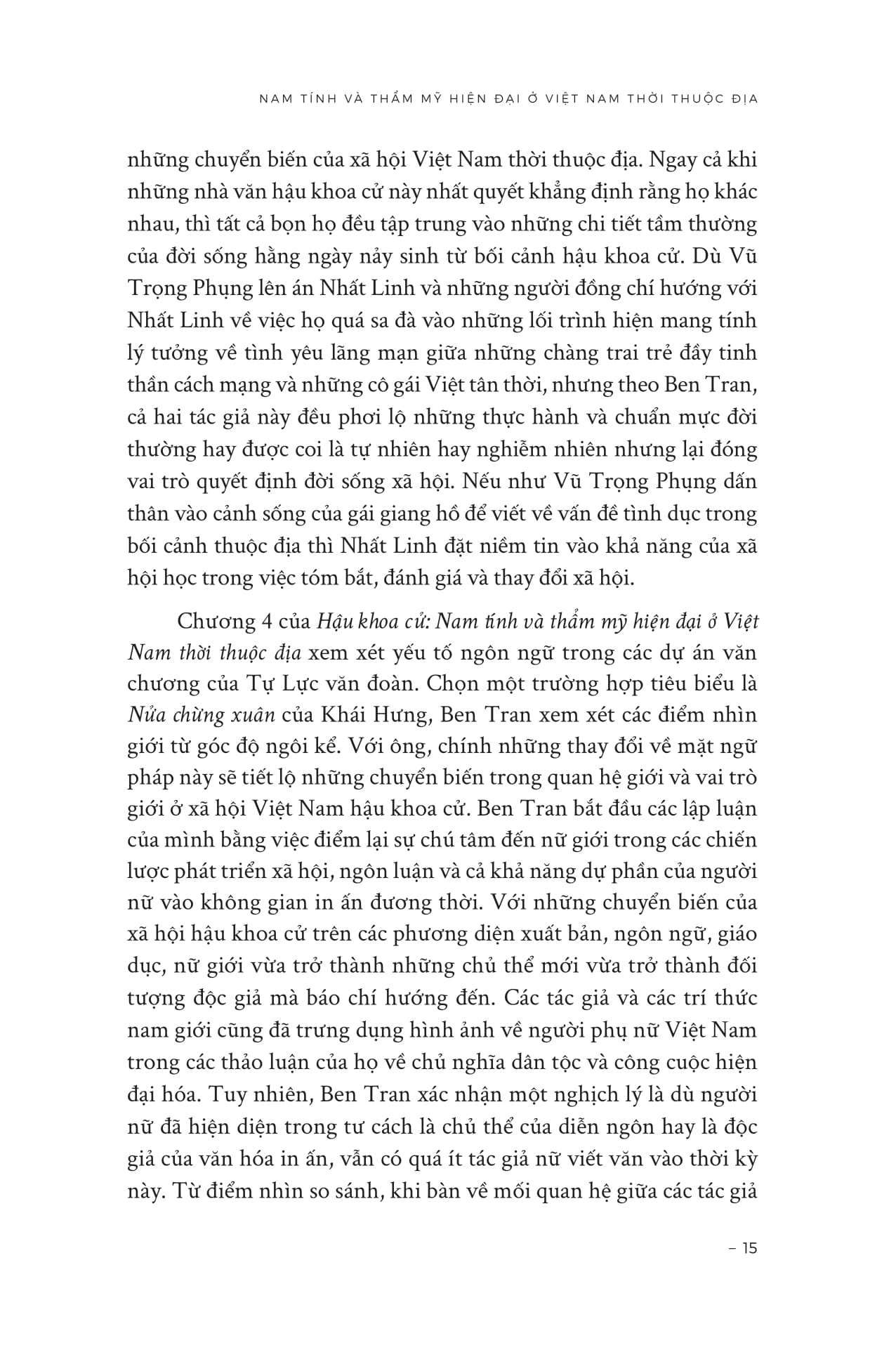 Hau Khoa Cu - Nam Tinh Va Tham My Hien Dai O Viet Nam Thoi Thuoc Dia