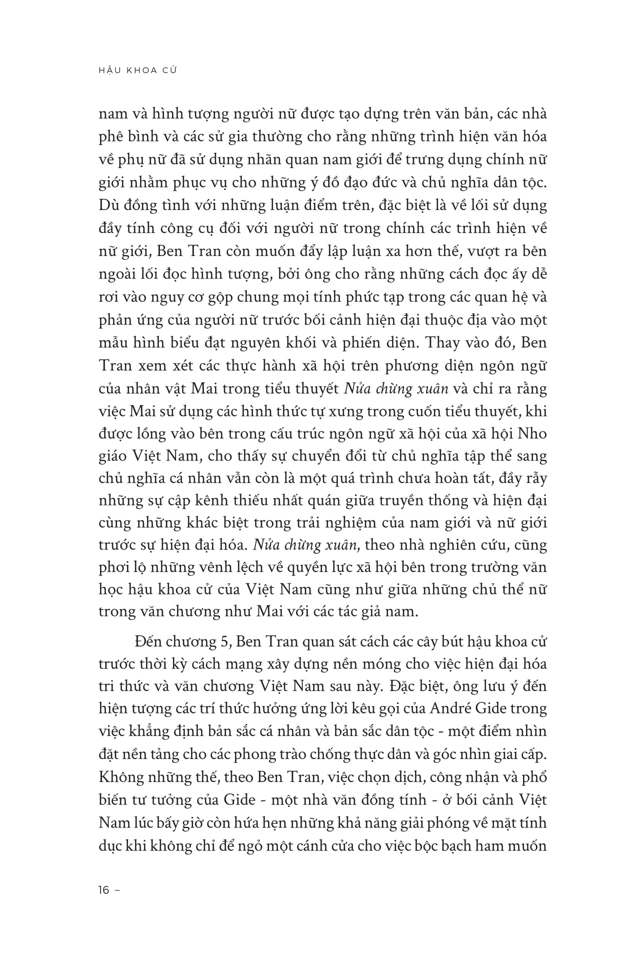 Hau Khoa Cu - Nam Tinh Va Tham My Hien Dai O Viet Nam Thoi Thuoc Dia