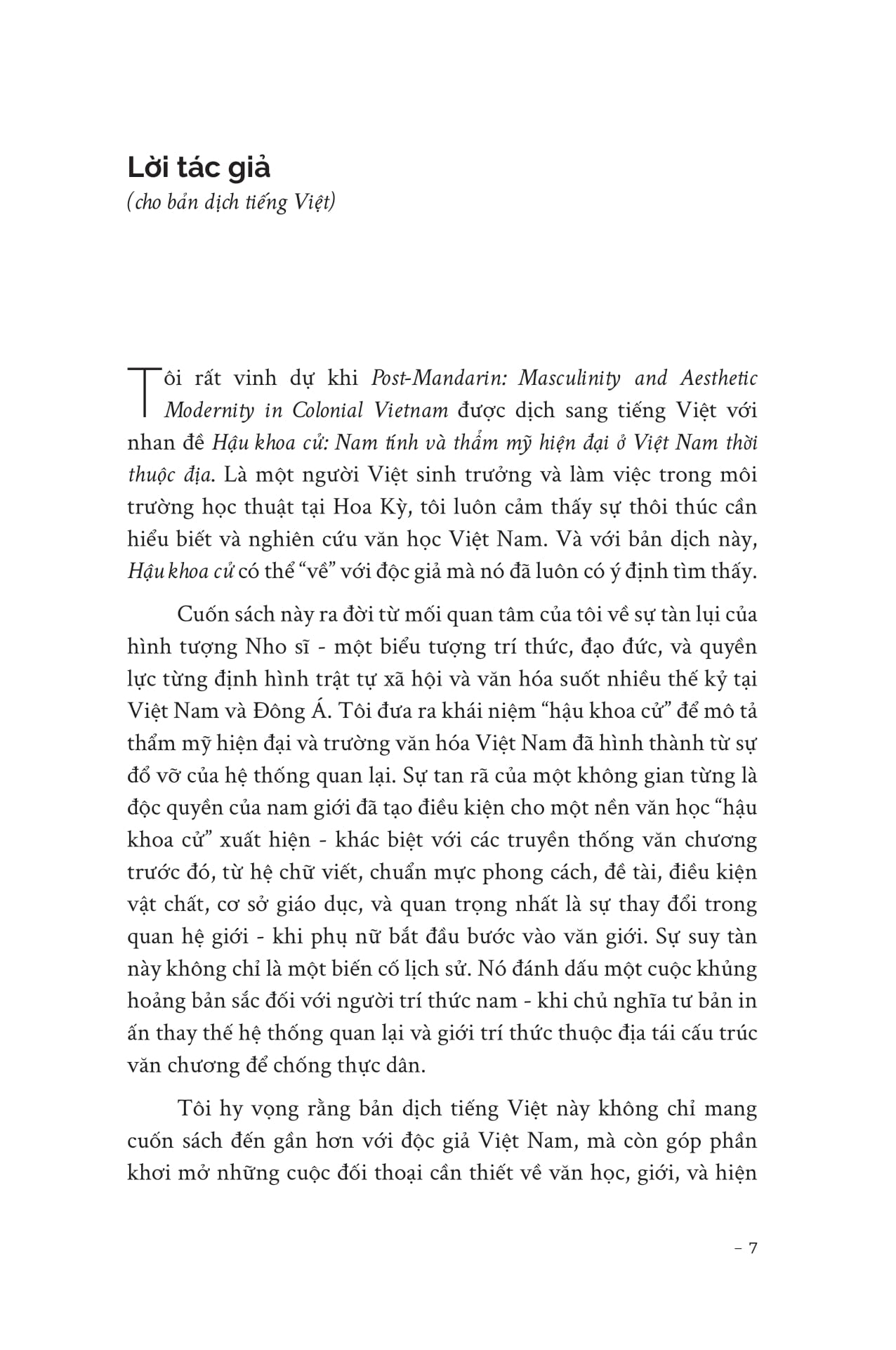 Hau Khoa Cu - Nam Tinh Va Tham My Hien Dai O Viet Nam Thoi Thuoc Dia