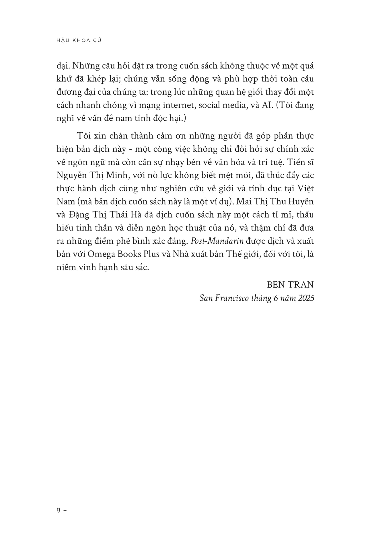 Hau Khoa Cu - Nam Tinh Va Tham My Hien Dai O Viet Nam Thoi Thuoc Dia