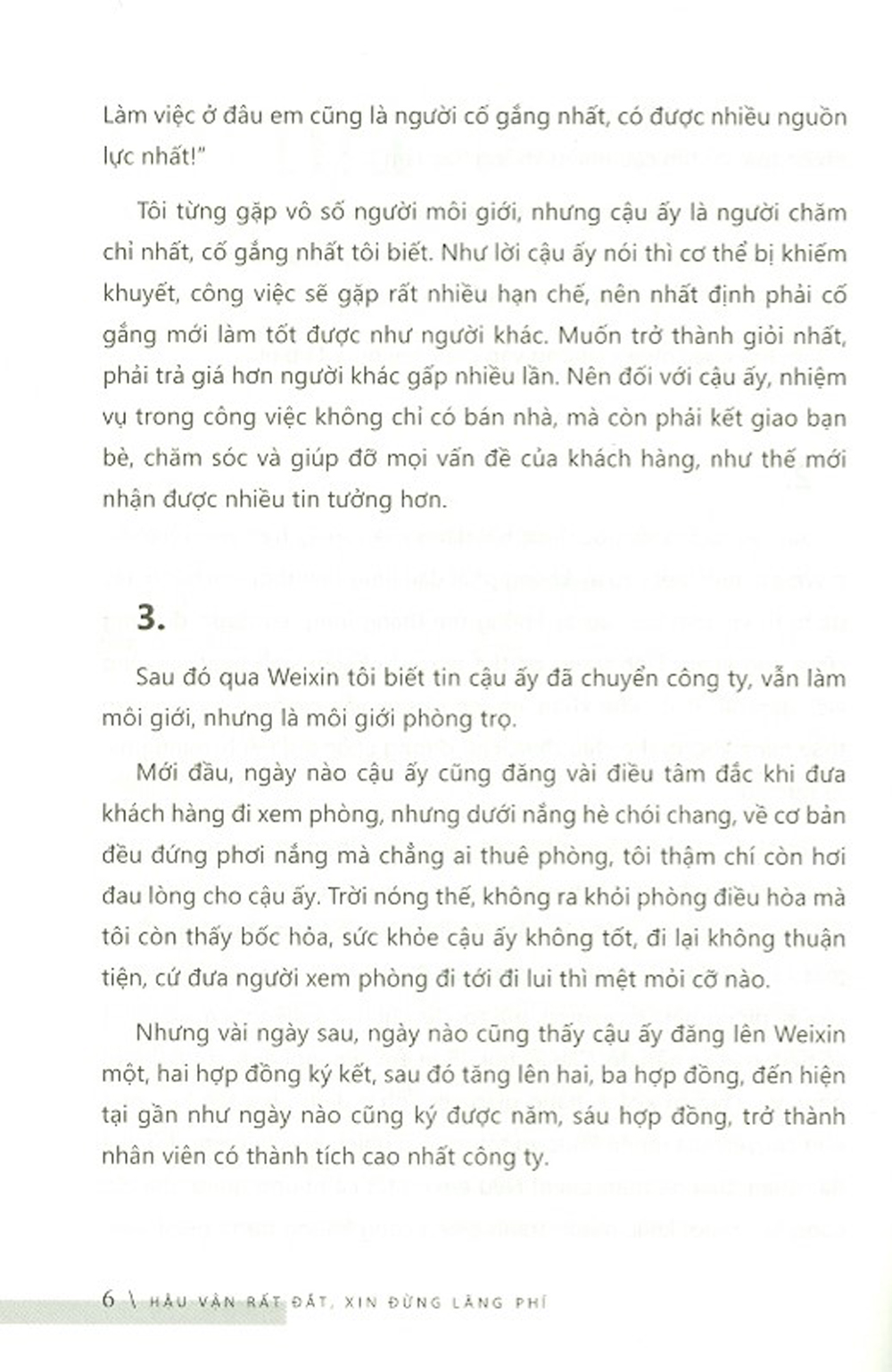 hậu vận rất đắt, xin đừng lãng phí