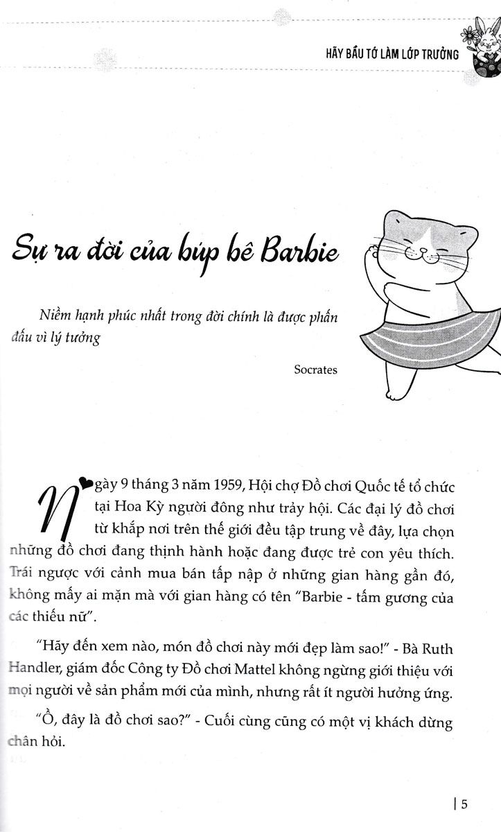 hãy bầu tớ làm lớp trưởng - những câu chuyện bồi dưỡng năng lực lãnh đạo