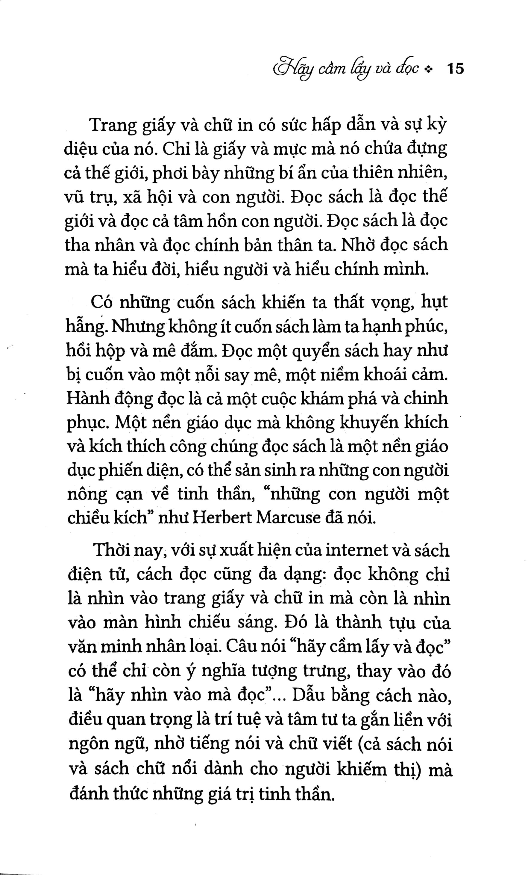 hãy cầm lấy và đọc