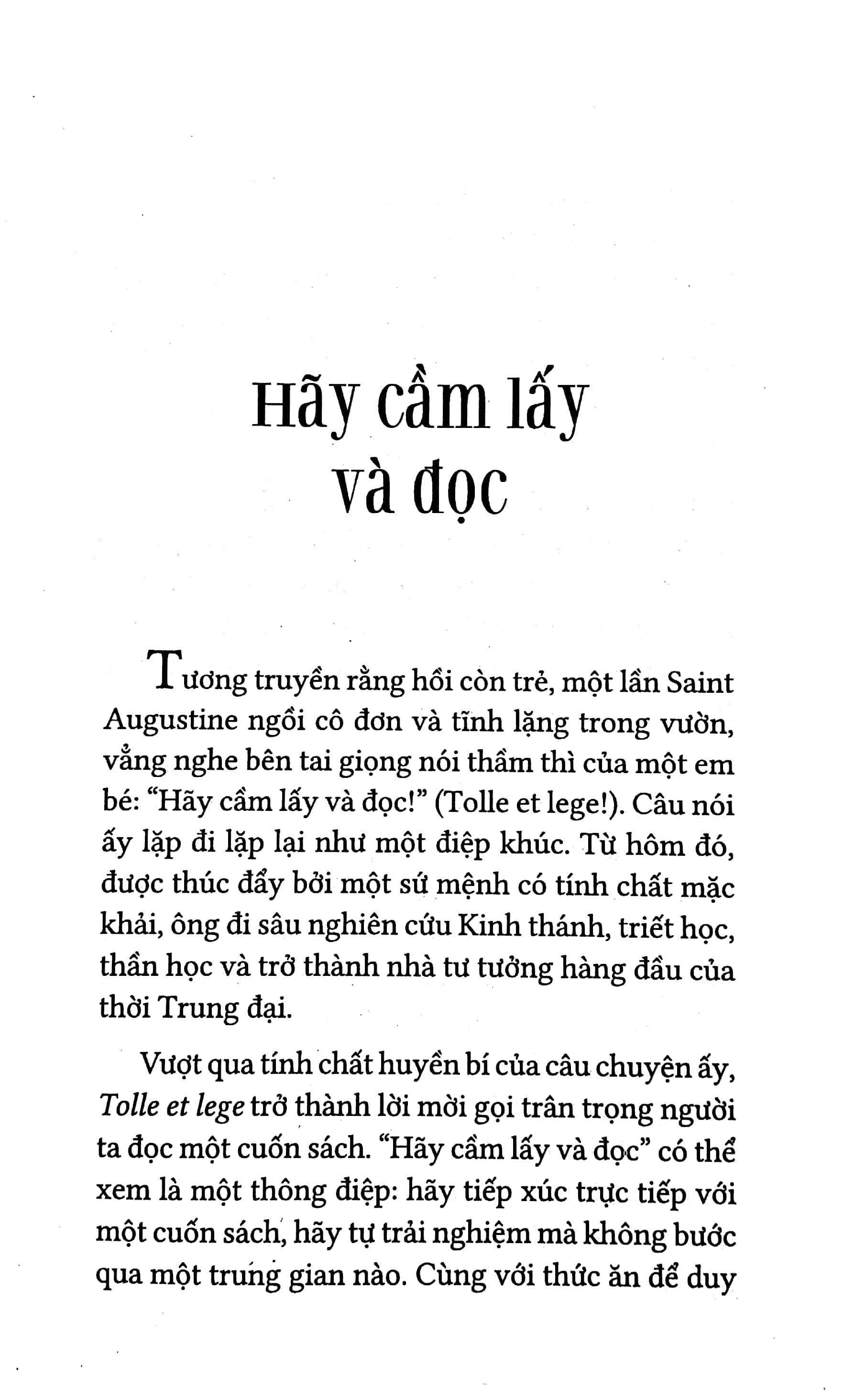 hãy cầm lấy và đọc