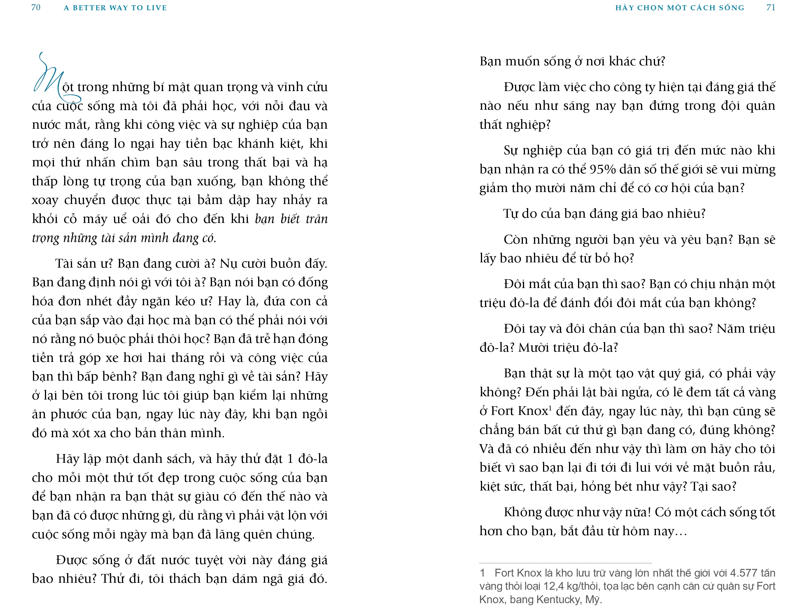 hãy chọn một cách sống - a better way to live