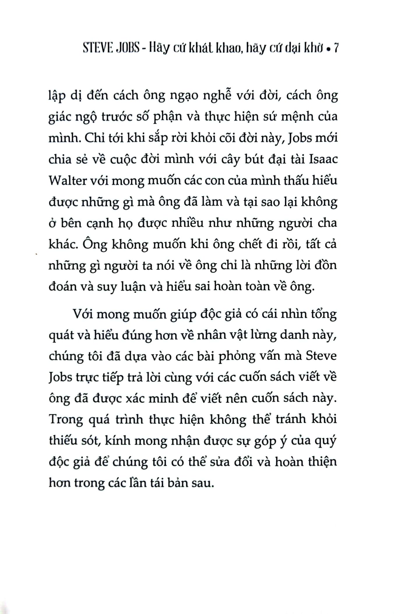 hãy cứ khát khao hãy cứ dại khờ