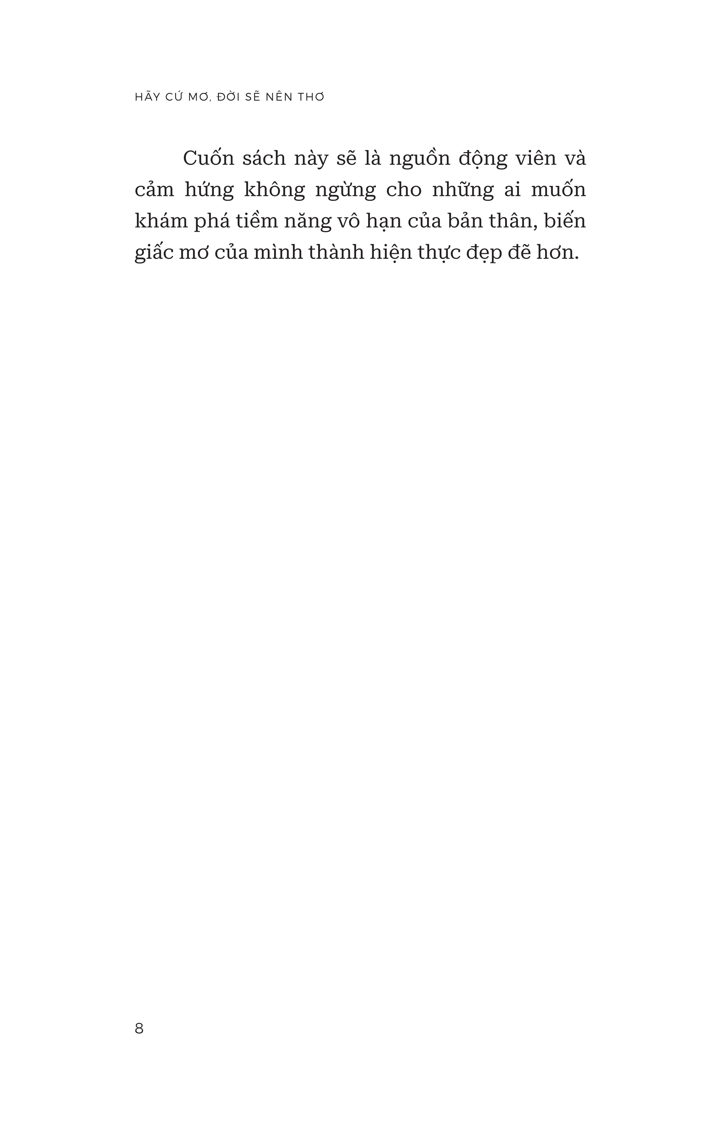 hãy cứ mơ đời sẽ nên thơ