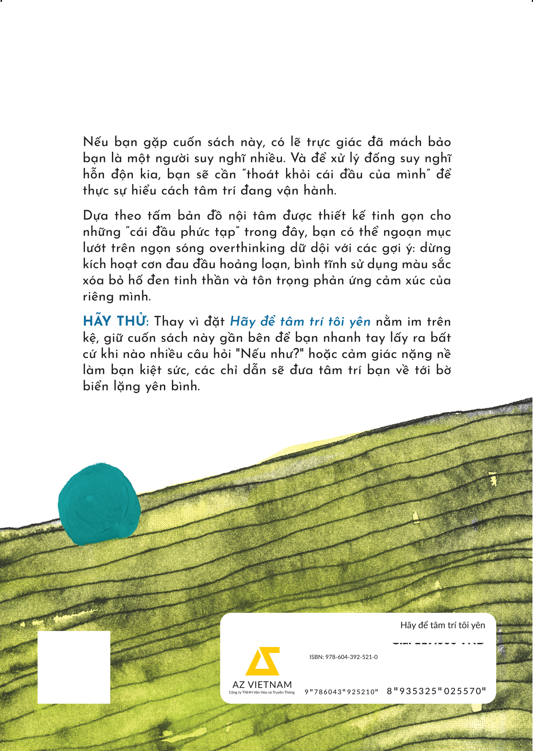 hãy để tâm trí tôi yên - hướng dẫn loại bỏ “suy nghĩ tiêu cực” cho người dễ lo âu