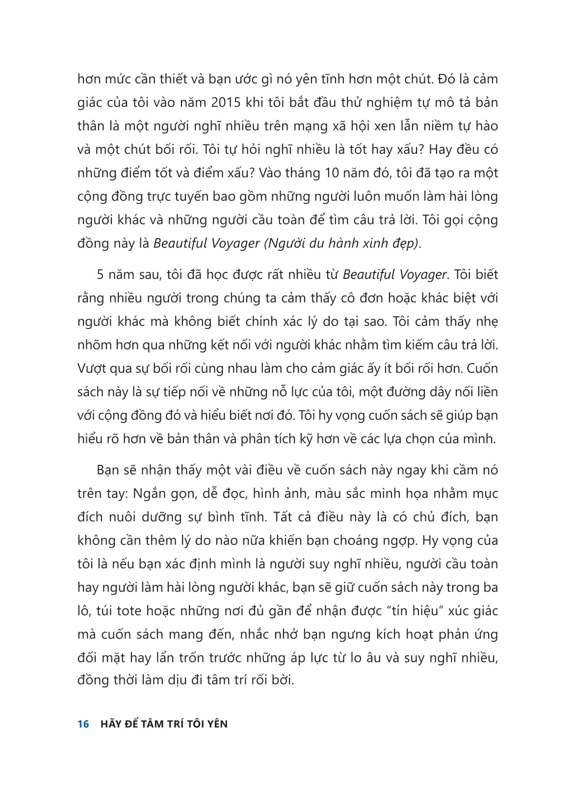 hãy để tâm trí tôi yên - hướng dẫn loại bỏ “suy nghĩ tiêu cực” cho người dễ lo âu