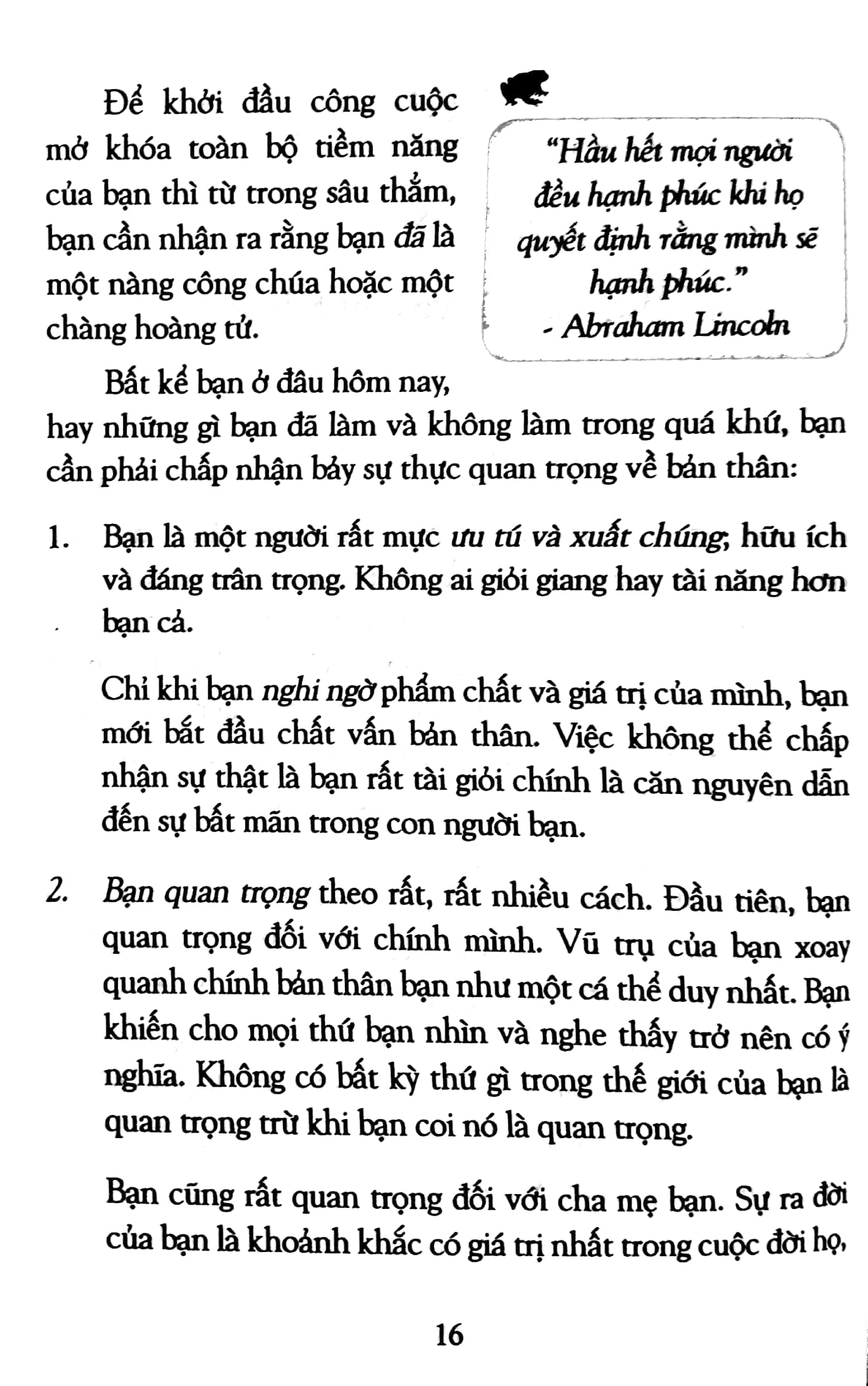 hãy hôn con ếch đó!