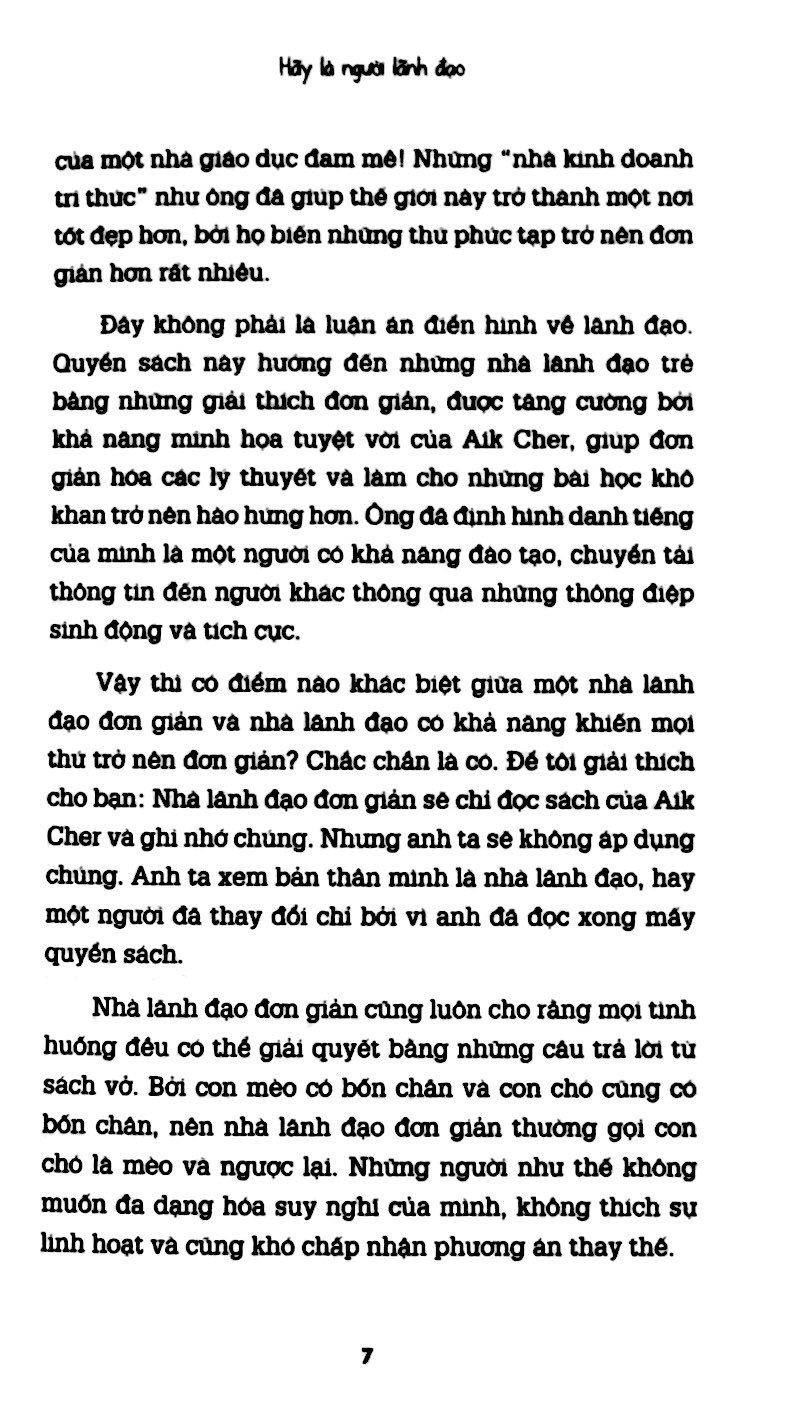 hãy là người lãnh đạo - why be a leader?